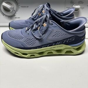 Skechers Blue and Green Running Shoes